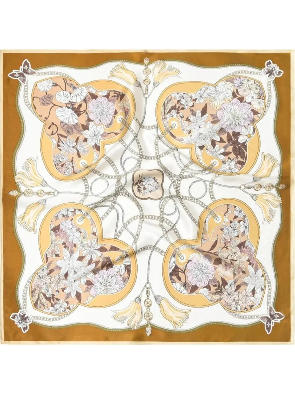 Luxurious 100% Mulberry Silk Scarf - 35